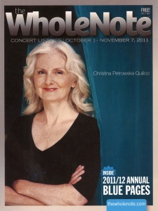 Christina Petrowska Quilico: Cover Story in The WholeNote Magazine